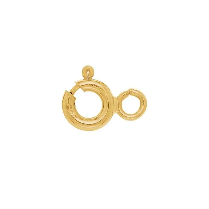 10K YELLOW FLAT SPRING RING - 5.00MM