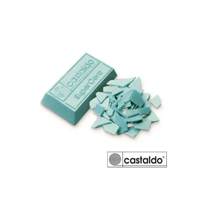 [21-0803] CASTALDO INJECTION WAX BLOCK - AQUA 1Lb