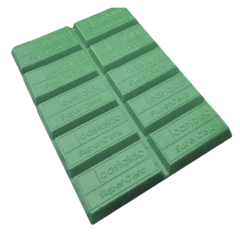 [21-08021] CASTALDO INJECTION WAX BLOCK - GREEN 1Lb