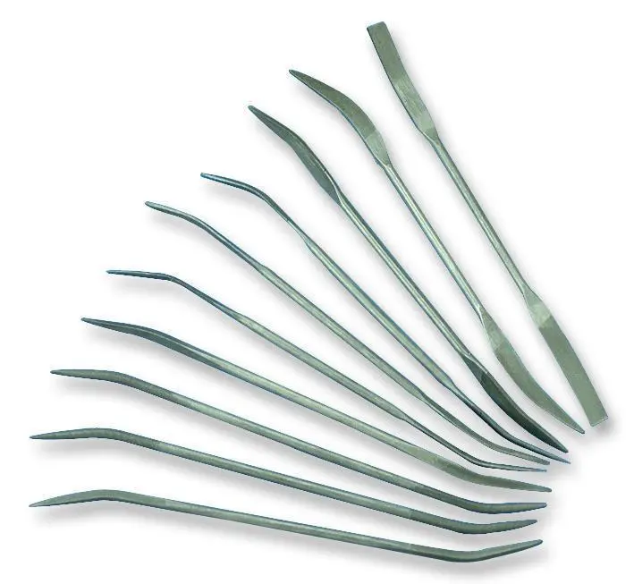 FILES - RIFFLER SET OF 10PC - DOUBLE-ENDED - 6" LENGTH