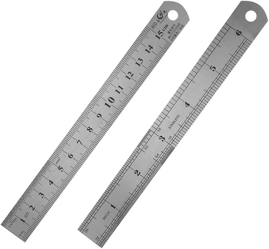 [35-510-1] 6" STAINLESS STEEL RULER