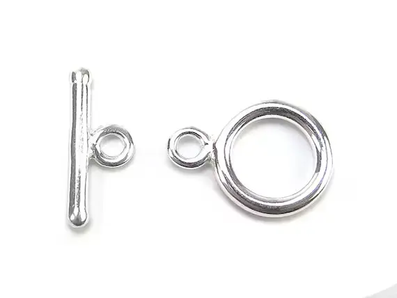 STERLING SILVER TOGGLE & BAR CLASP SMALL