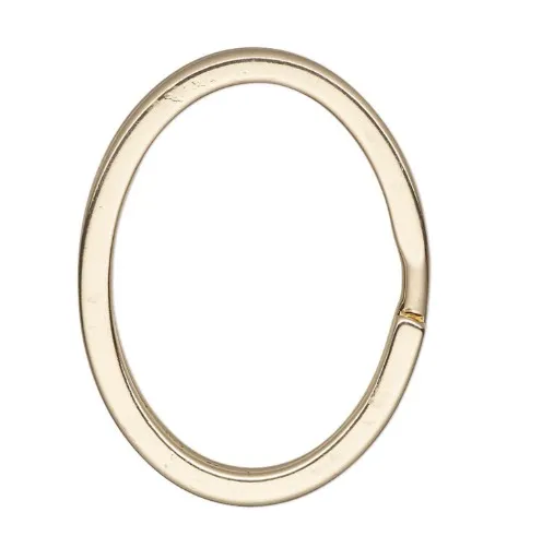 GOLD FILL OVAL SPLIT RINGS - 6.75MM x 5.00MM
