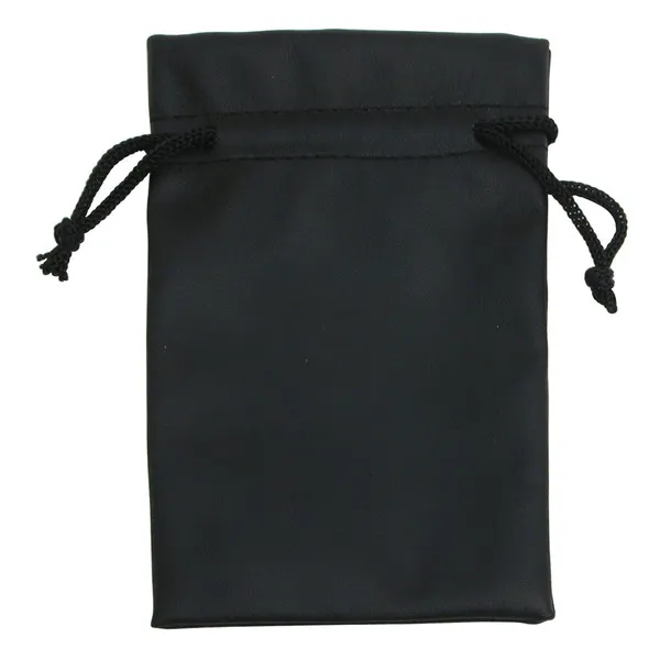 [65-131-4] BLACK LEATHERETTE POUCHES