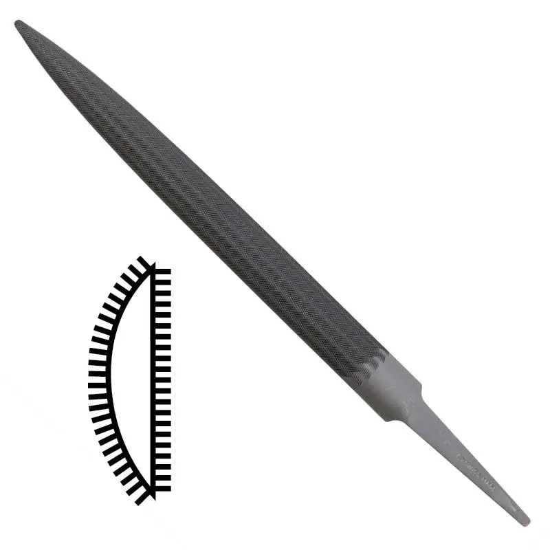 [31-111] HAND FILES - HALF-ROUND 6" (CUT 00)