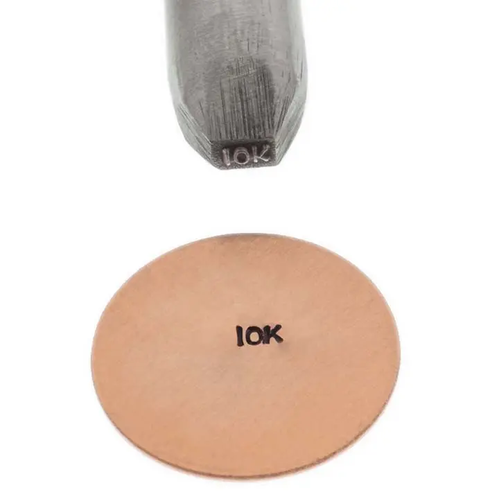 RING STAMP BENT 1mm - 10K