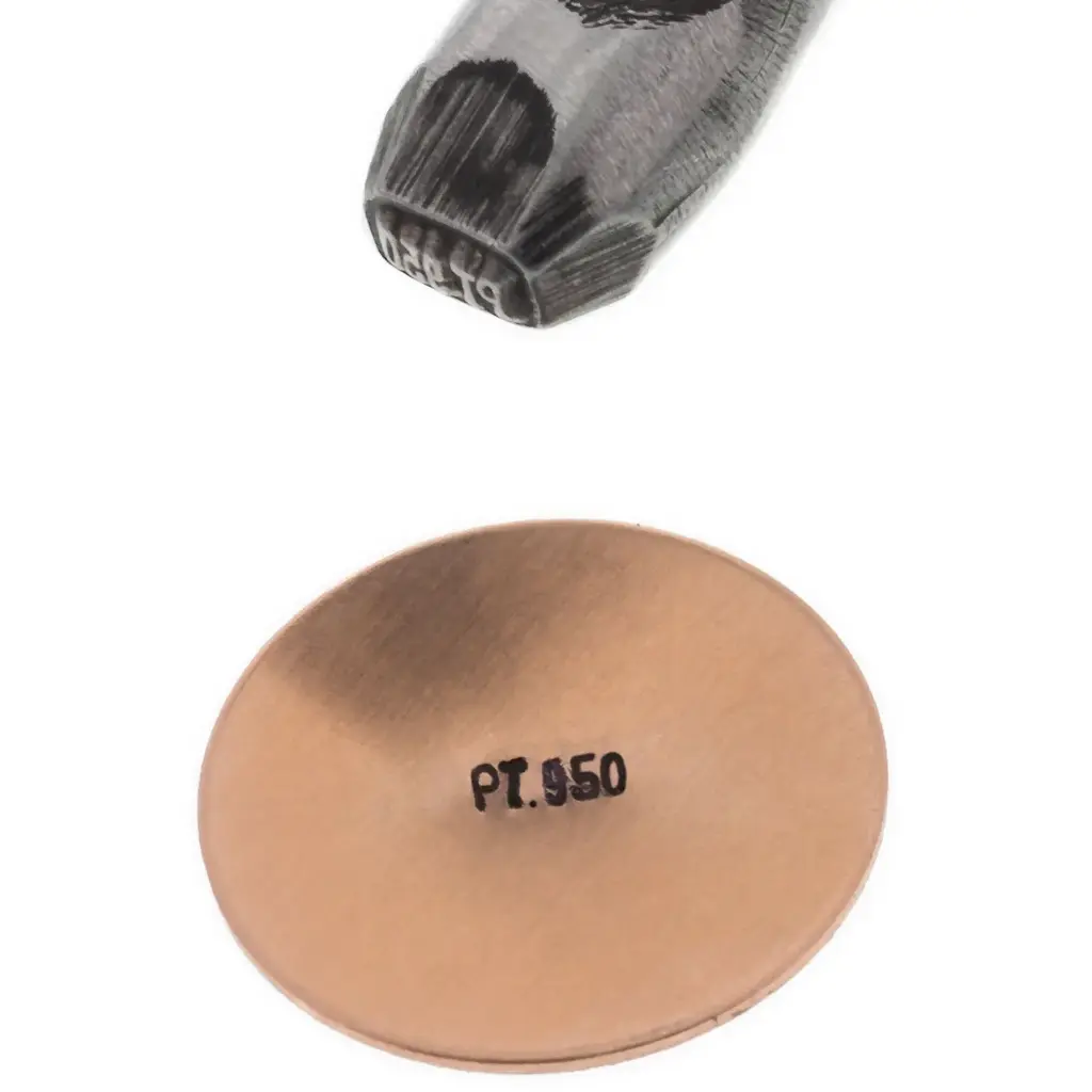 [55-324-2] RING STAMP STRAIGHT - PT950 (PLATINUM)