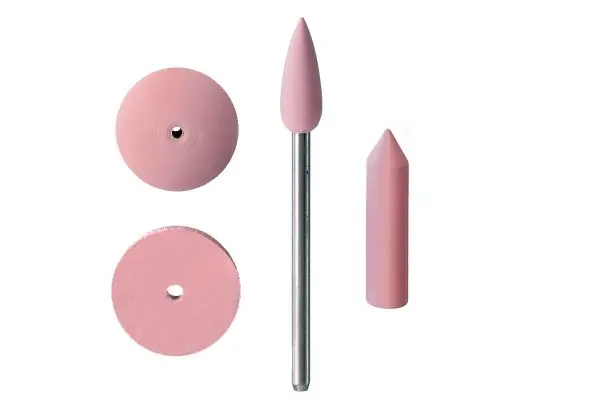 [10-01381] UNMOUNTED SILICONE SHAPES - PINK (EXTRA FINE) 10PK (Square Edge 7/8")