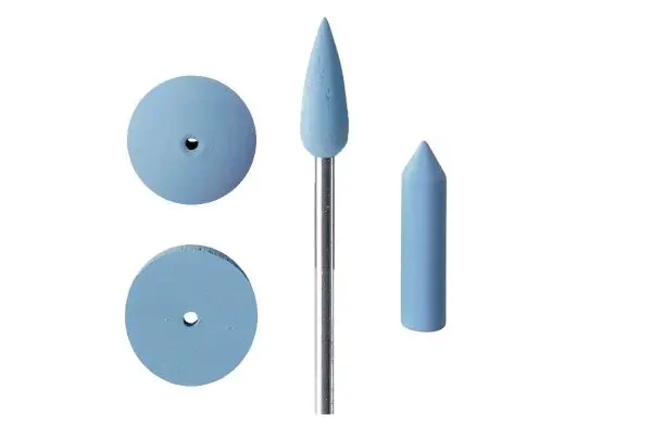 [10-01356] UNMOUNTED SILICONE SHAPES - BLUE (FINE) 10PK (Square Edge 7/8")