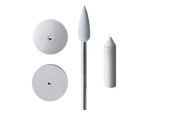 [10-01368] UNMOUNTED SILICONE SHAPES - WHITE (COARSE) 10PK (Square Edge 7/8")