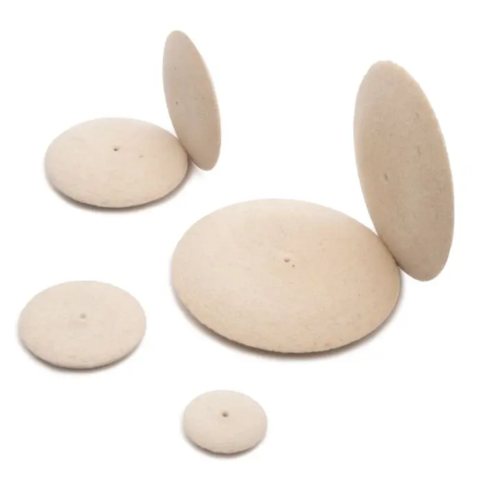 [17-490] KNIFE EDGE FELT WHEEL BUFFS (Hard, 1")