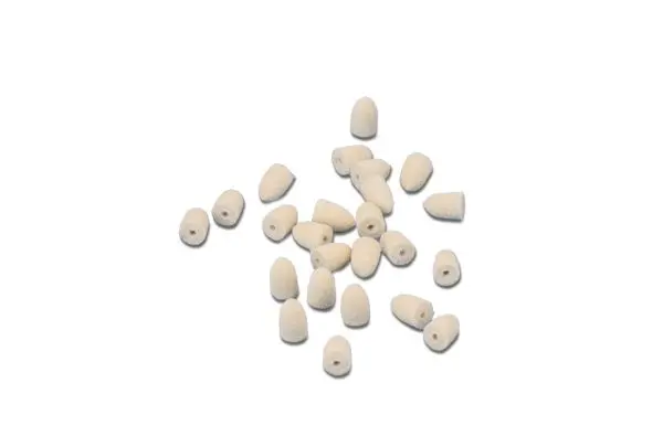 [17-266] MINIATURE FELT CONE BUFFS 10PK - HARD (1/4" X 3/8")