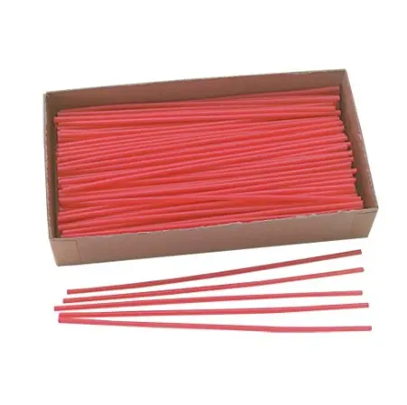 RED WAX SPRUES 5oz BOX - 6"