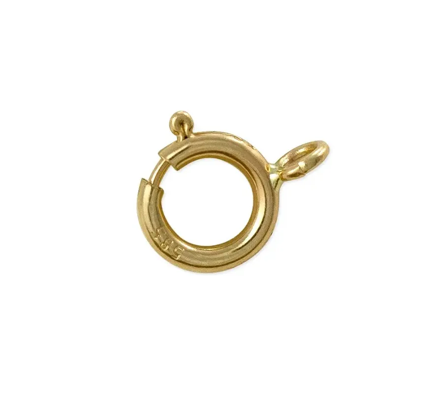 18K YELLOW SPRING RING CLASP - 5.50MM