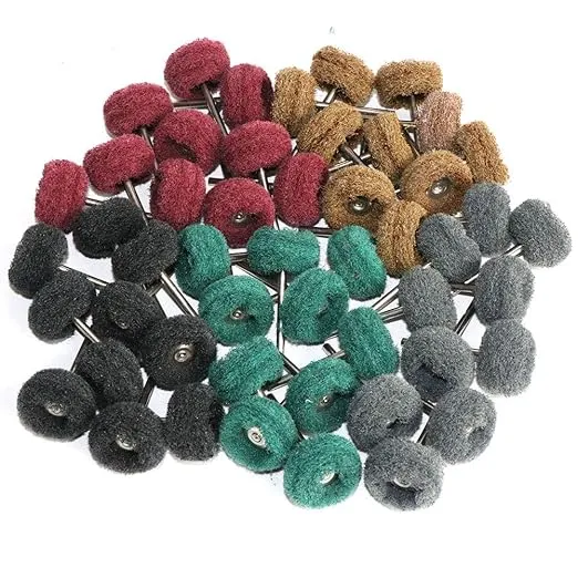 [17-903] MINIATURE SATIN FINISH BRUSHES 10PK (120 Grit (Brown))