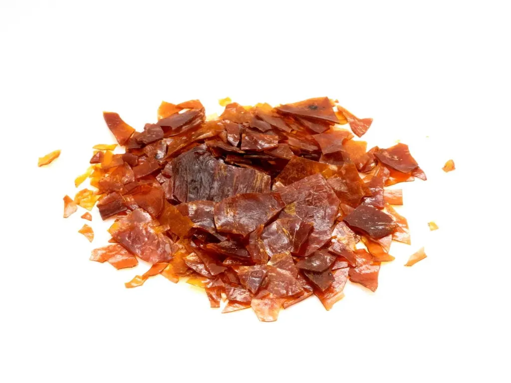 ORANGE SHELLAC FLAKE 6oz