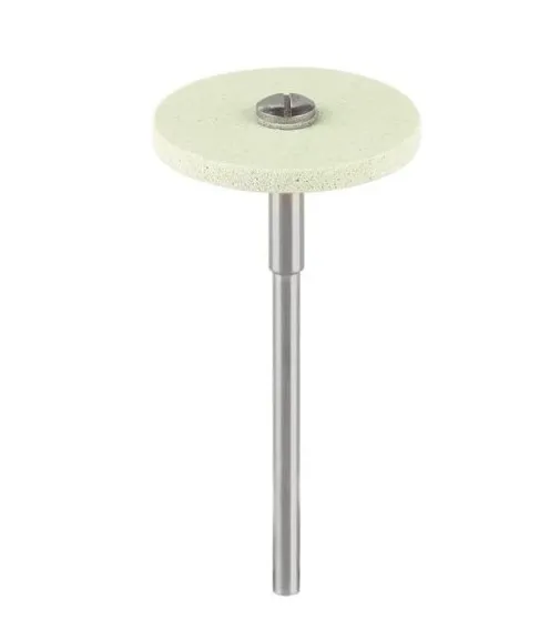 DIAMOND-FILLED SILICONE POLISHER 22MM WHEEL - WHITE SUPER FINE