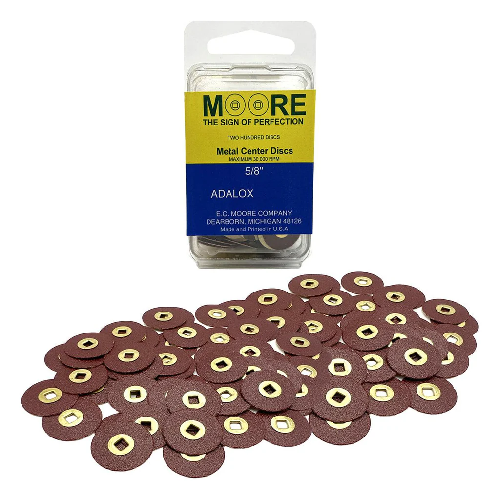 [10-01085/B] MOORE'S ADALOX DISCS 200PK (3/4", Fine)