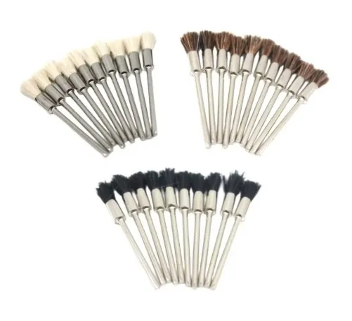 [0051-0105] ORO MINIATURE MOUNTED END BRUSHES 10PK (Medium)