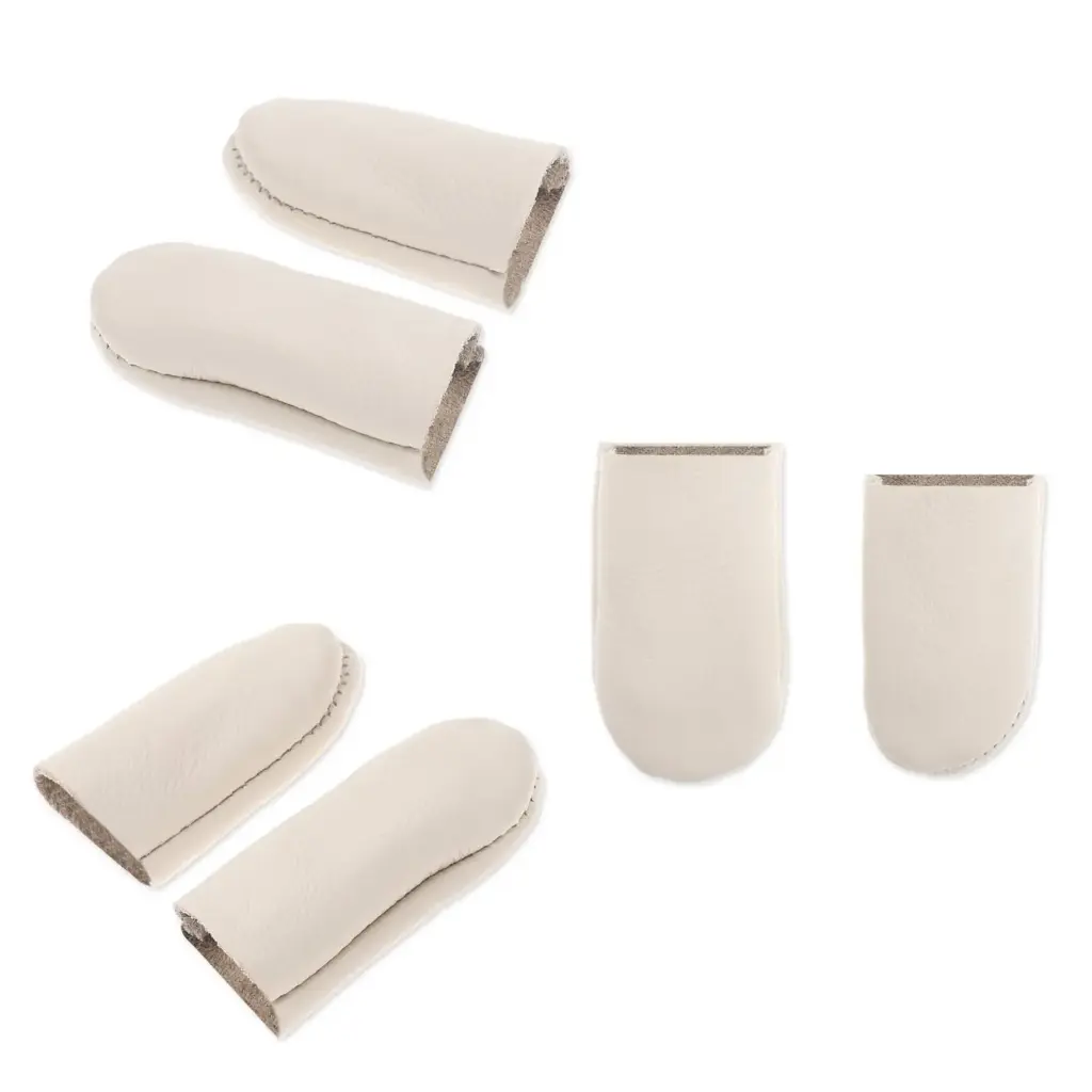 MEDIUM LEATHER FINGER COTS 10PK