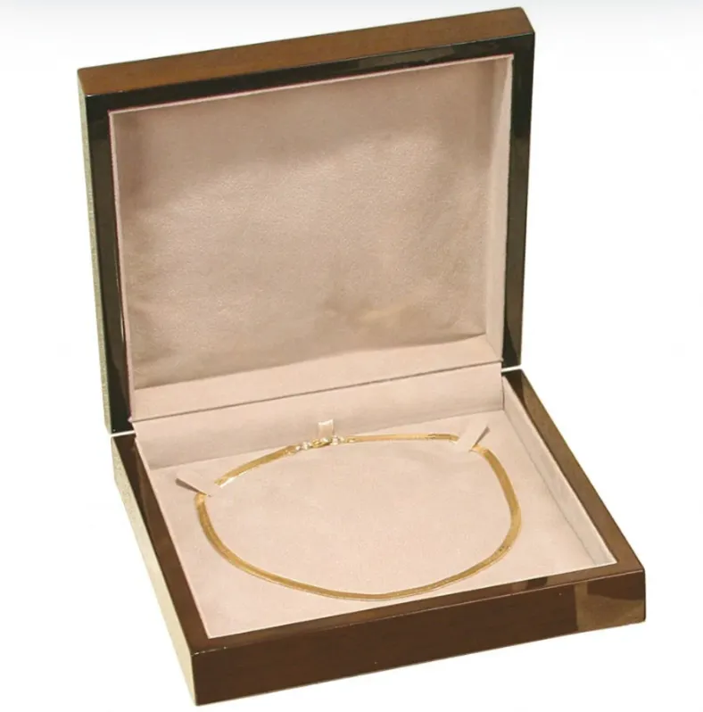[65-196] WOODEN NECKLACE BOX