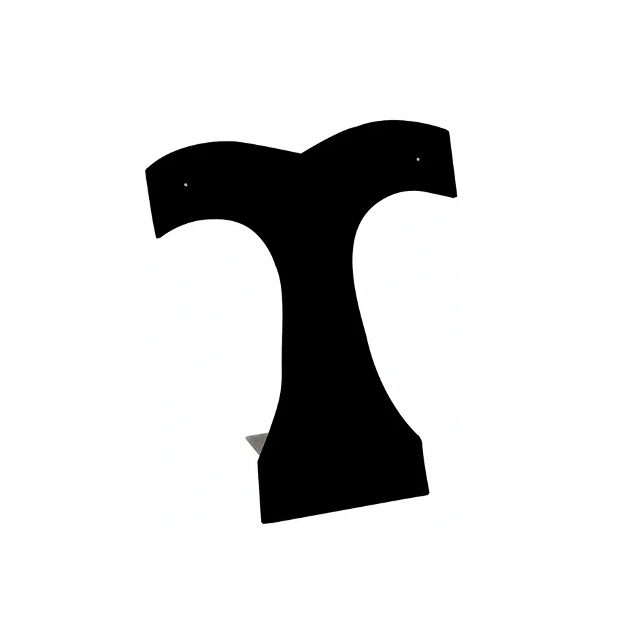 [65-602] BLACK FLOCKED VELOUR EARRING STAND