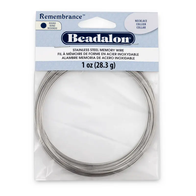 [38-0457] MEMORY WIRE FOR NECKLACES - 1oz PKG