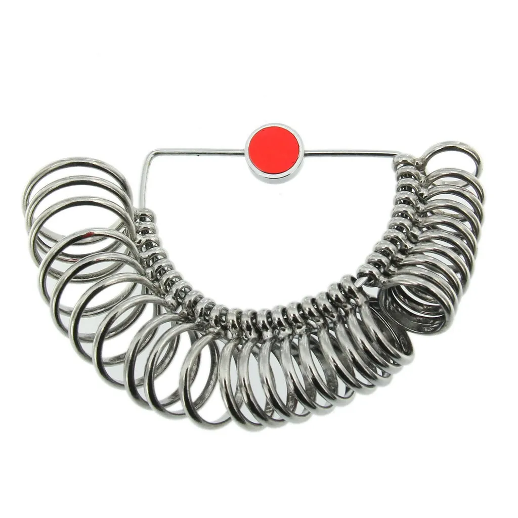 [35-0186] HALF-ROUND RING SIZER FINGER GAUGE STANDARD SIZES