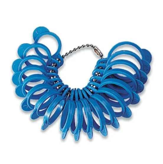 [35-354] PLASTIC RING SIZER FINGER GAUGE STANDARD SIZES