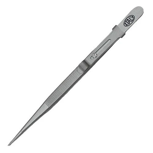 [57-6062] TWEEZERS - DIAMOND MEDIUM W/LOCK-ITALIAN
