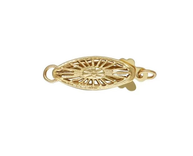[PC-14Y-56] 14K YELLOW FILIGREE PEARL CLASP