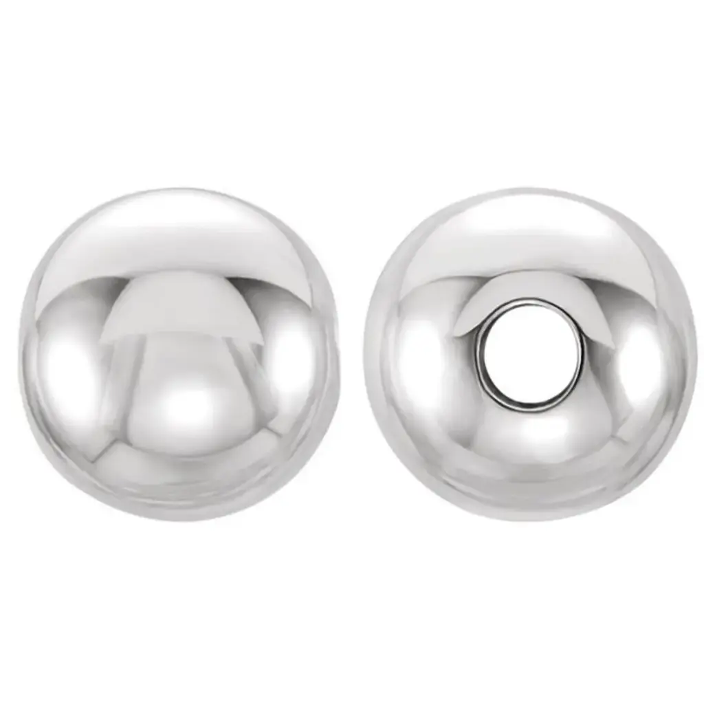 [BB-SS-1090] BRIGHT STERLING SILVER BEADS - 9MM