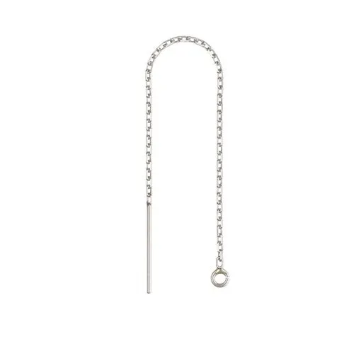 [29-SS-8800] STERLING SILVER THREADER EARRING 4"