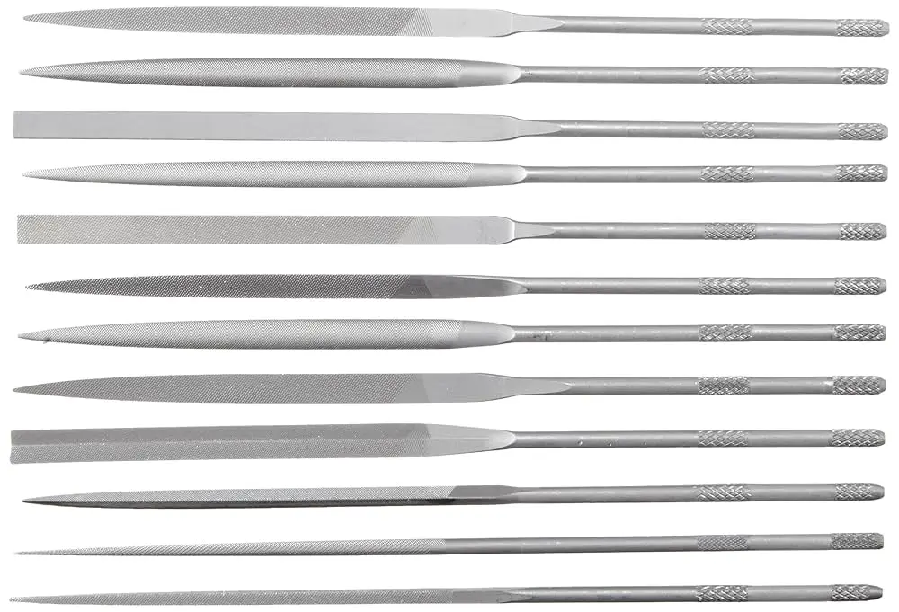 [33-908] FILES - NEEDLE - TELL NEEDLE SET x 12 PC #2 (MEDIUM) - SWISS-MADE