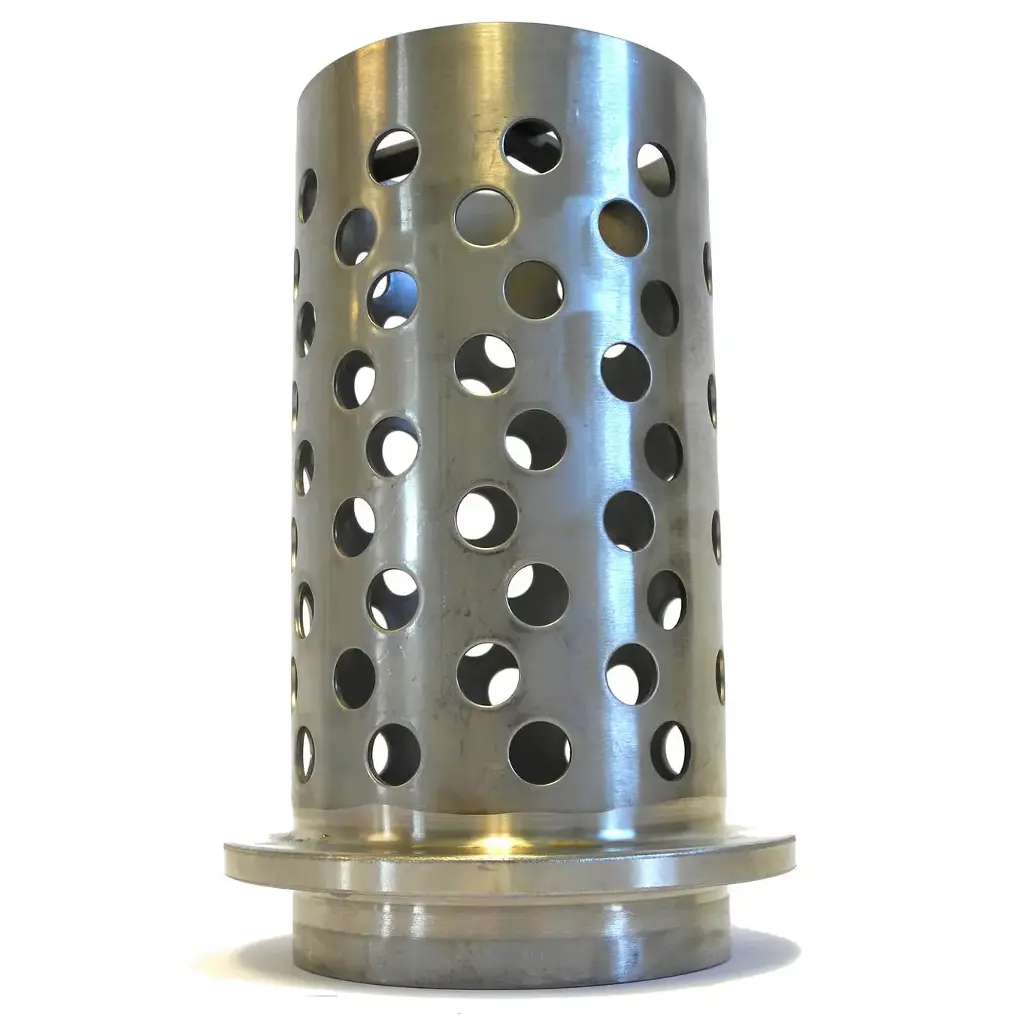[21-707] FLASK - PERFORATED 4"D x 7"H