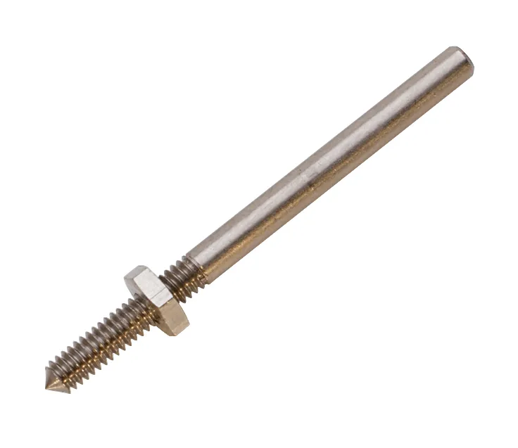 MINIATURE THREADED SCREW MANDREL WITH NUT 1/8" SHANK