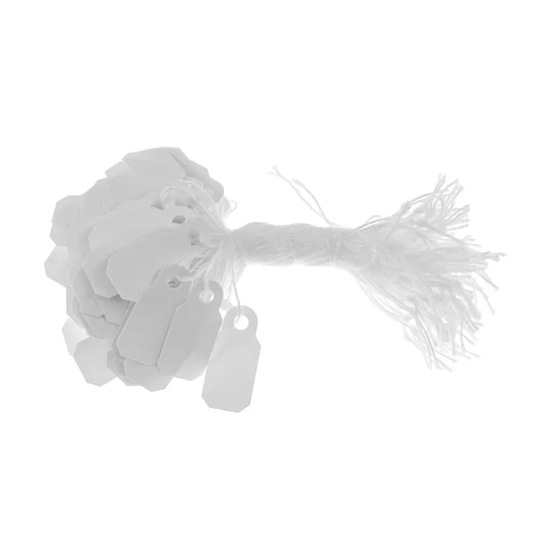 [60-504] PVC FROSTED STRING TAGS 1000 BOX