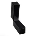 BLACK LEATHERETTE BANGLE BOX