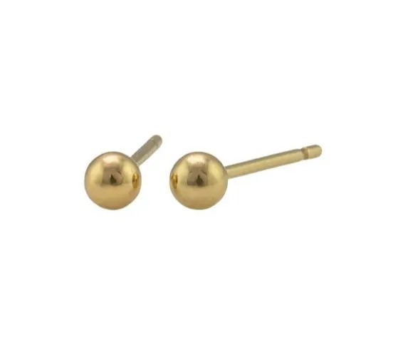 GOLD FILLED BALL EARRING - 6MM