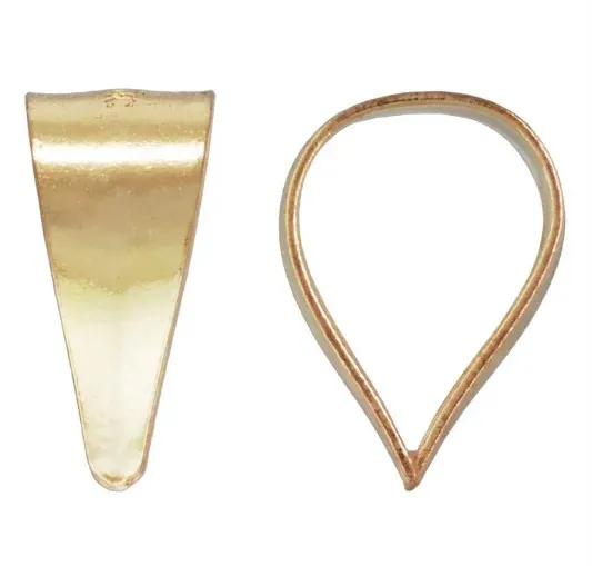 GOLD FILLED PINCH BAIL 7MM LENGTH