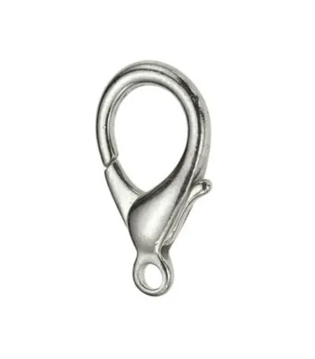 STERLING SILVER TEAR DROP LOBSTER CLASP 20.00 x 12.00MM