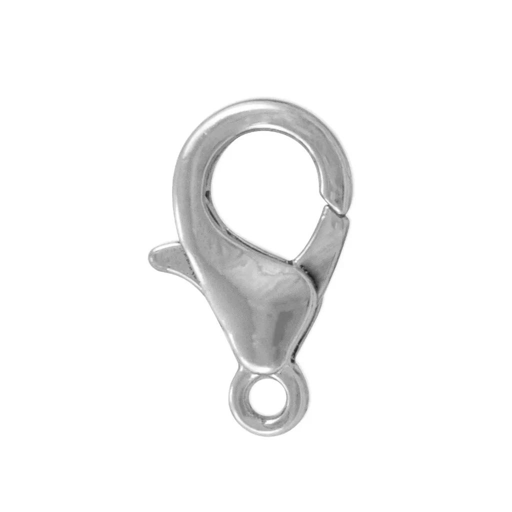 STERLING SILVER TEAR DROP LOBSTER CLASP 8.00 x 3.80MM