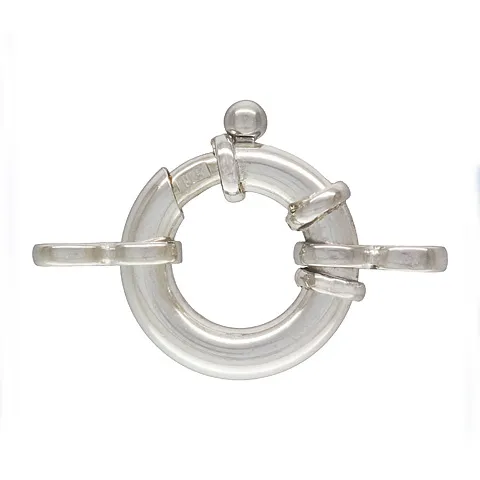 STERLING SILVER HEAVY SPRING RING CLASP - 10.35MM