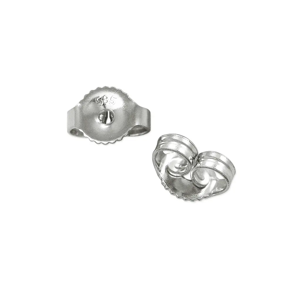 STERLING SILVER EAR NUT LARGE 7MM