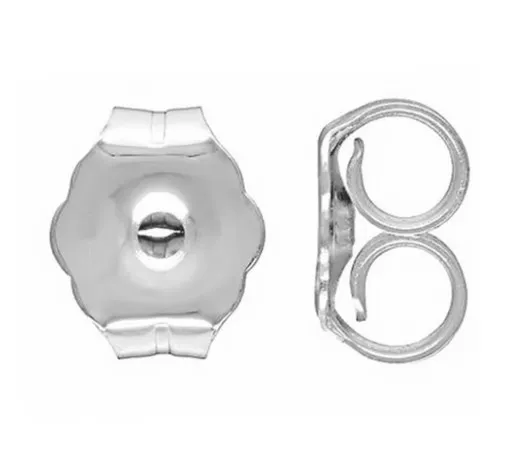 STERLING SILVER EAR NUT LIGHT WEIGHT 5.25MM