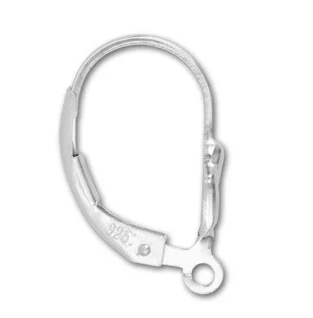 STERLING SILVER LEVERBACK EARWIRE WITH RING