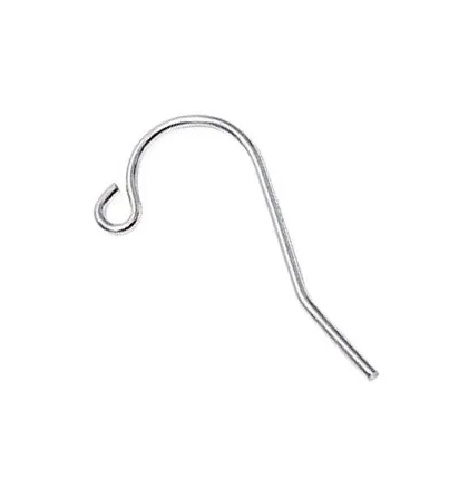 STERLING SILVER SHEPHERD HOOK EARWIRES PLAIN