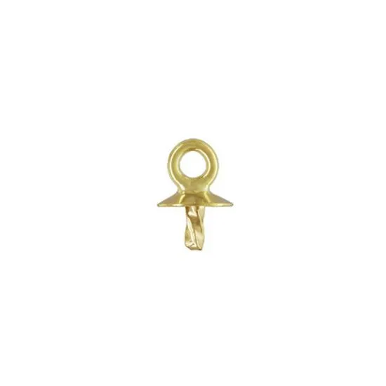 GOLD FILLED PEARL SCREW CAP 3MM PAD