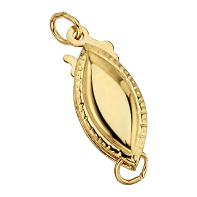 GOLD FILLED PEARL CLASP SMOOTH TOP & MILLGRAIN EDGE