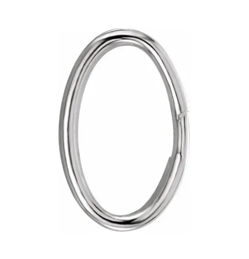 STERLING SILVER OVAL SPLIT RINGS 5.00 x 8.00MM